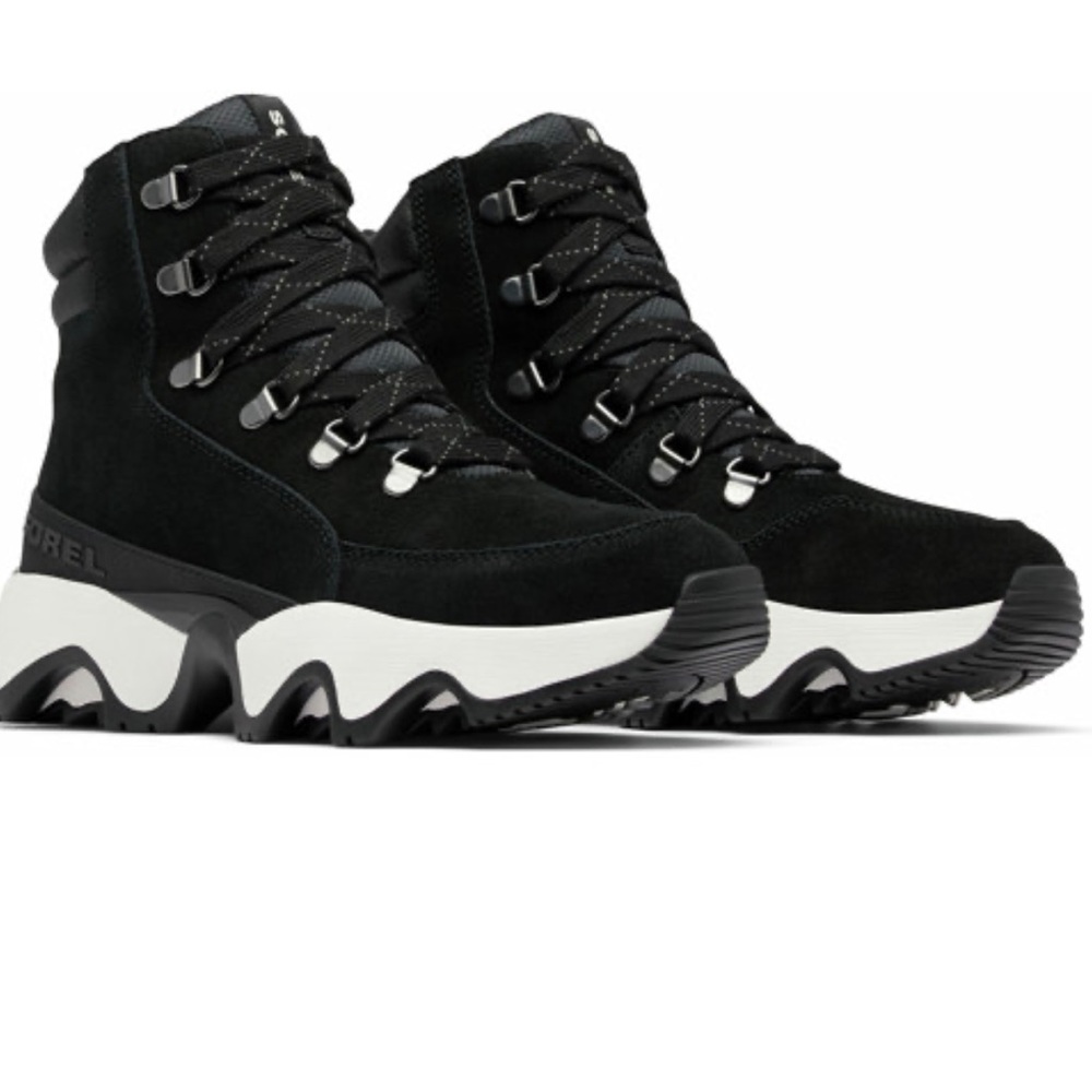 SOREL Kinetic Impact Snow Boot- Waterproof (black& white